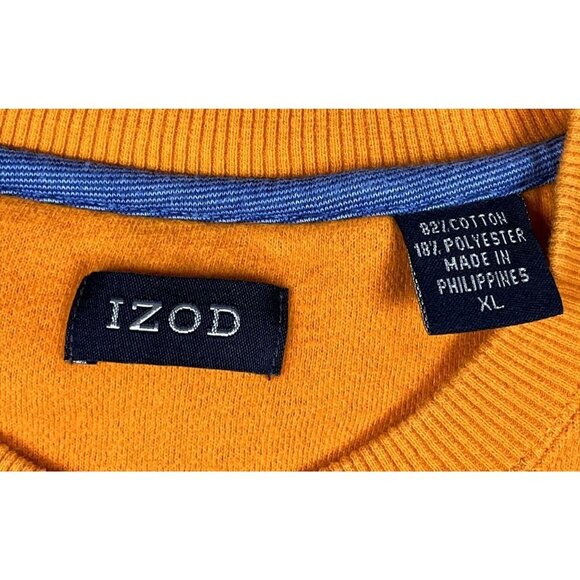 Izod Orange Sweatshirt Men’s Size XL Golfing Winter Outdoor - Picture 3 of 3